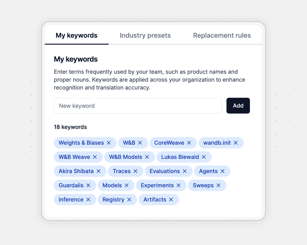 Ajoutez du contexte avec des mots-clés et des documents