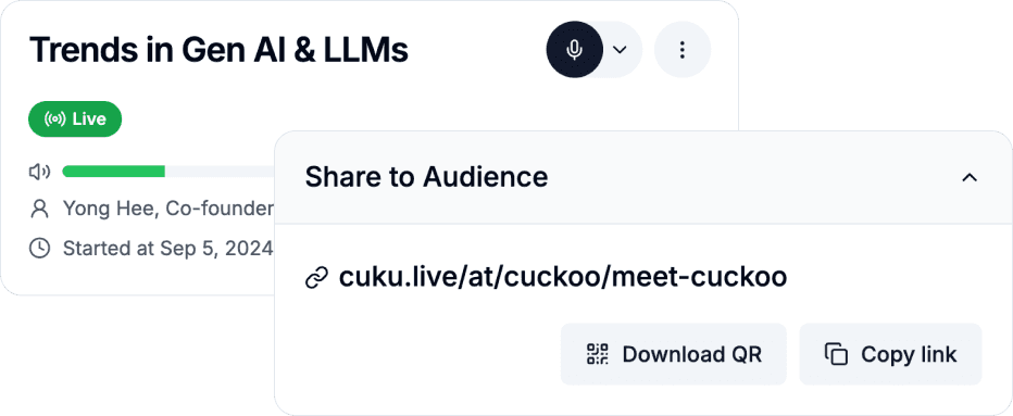 Start and share effortlessly